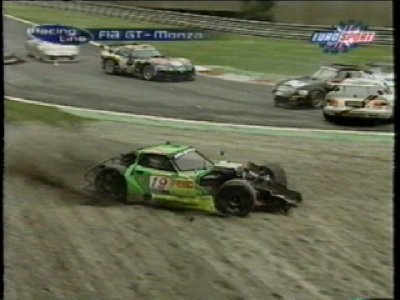 LM600 Evo's Monza crash